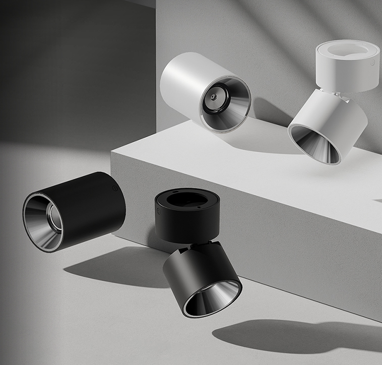 Накладной светильник Yeelight Pro E20 (10 Вт, 36°, поворотный, со сгибом, черный)