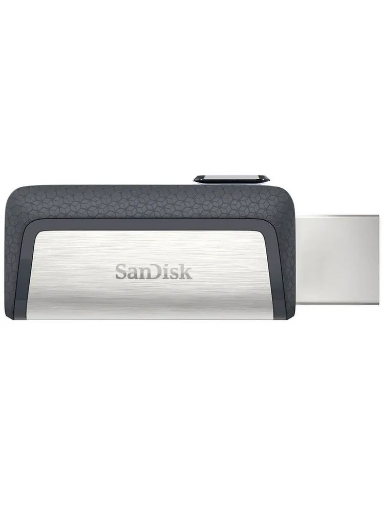 Флеш-накопитель SanDisk Ultra Dual Drive Type-C (64 ГБ, серебристый