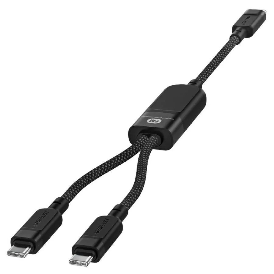 Кабель ACEFAST C5-11 USB-C на 2xUSB-C 100W (черный)
