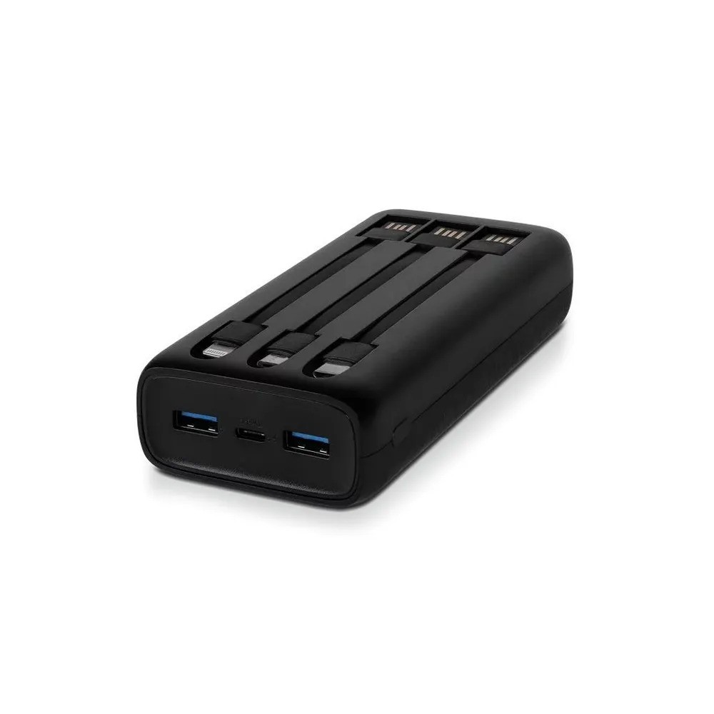 Внешний аккумулятор TTEC PowerSlim Trio LCD 20000 mAh (черный)