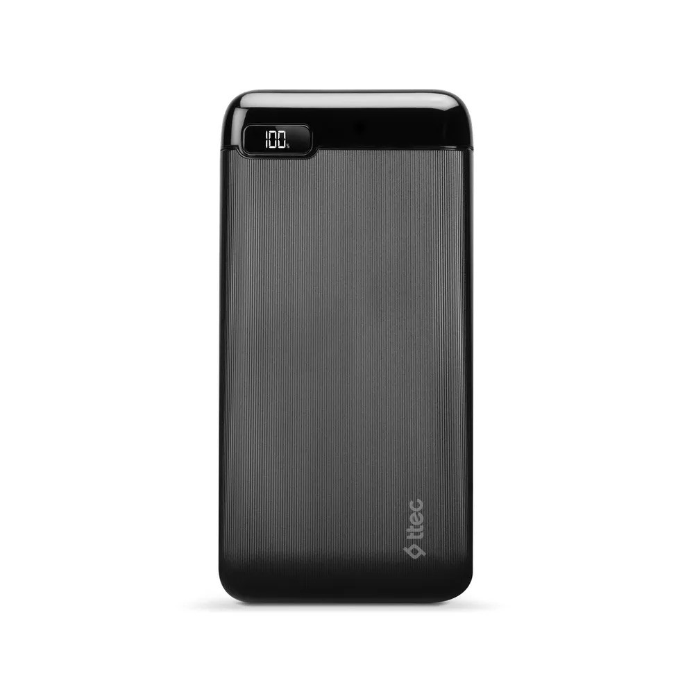 Внешний аккумулятор TTEC PowerSlim LCD 10000 mAh (черный)