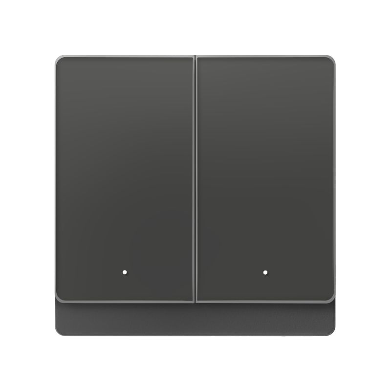 Выключатель Yeelight Pro D (проводной, 2 клавиши, серый)