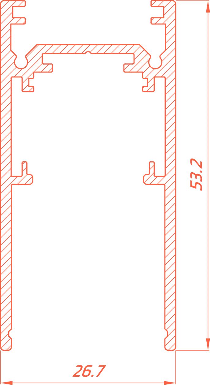 Магнитный шинотрек Yeelight Pro E20 Recessed Magnetic surface mounted Track YP00722 (накладной/подвесной, 150 см, черный)