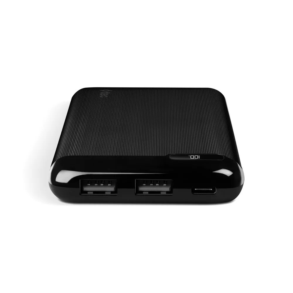 Внешний аккумулятор TTEC PowerSlim LCD 10000 mAh (черный)