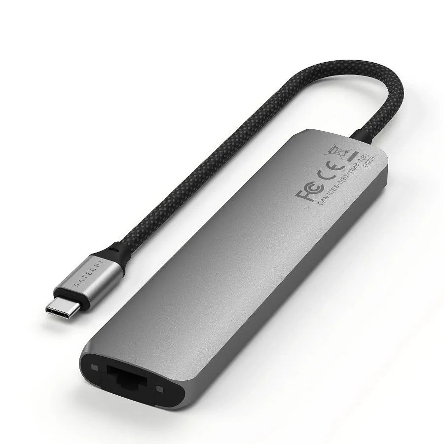 Адаптер Satechi 7-in-1 USB-C (7-в-1, серый)