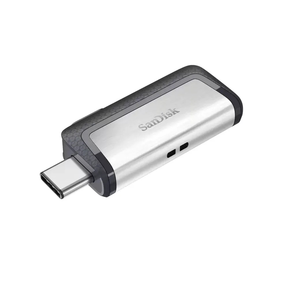 Флеш-накопитель SanDisk Ultra Dual Drive (128 ГБ, серебристый)