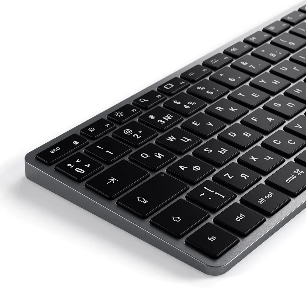 Беспроводная клавиатура Satechi Slim X2 (русская раскладка, серый)