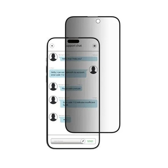 Защитное стекло SwitchEasy Glass Privacy Screen Protector (для Apple iPhone 15 6.7'', прозрачный)