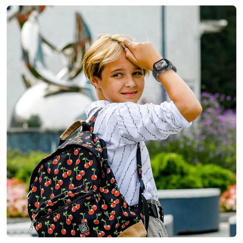 Детские умные часы Elari KidPhone Techno 4G (черный)