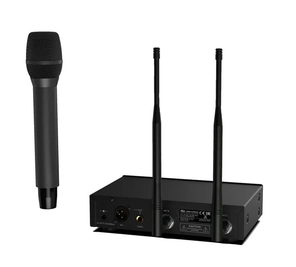 Одноканальная радиосистема с ручным передатчиком Октава OWS-U1200H (черный)