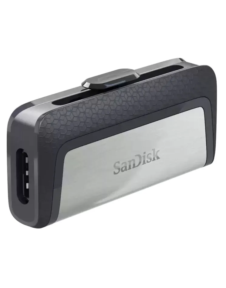 Флеш-накопитель SanDisk Ultra Dual Drive (128 ГБ, серебристый)
