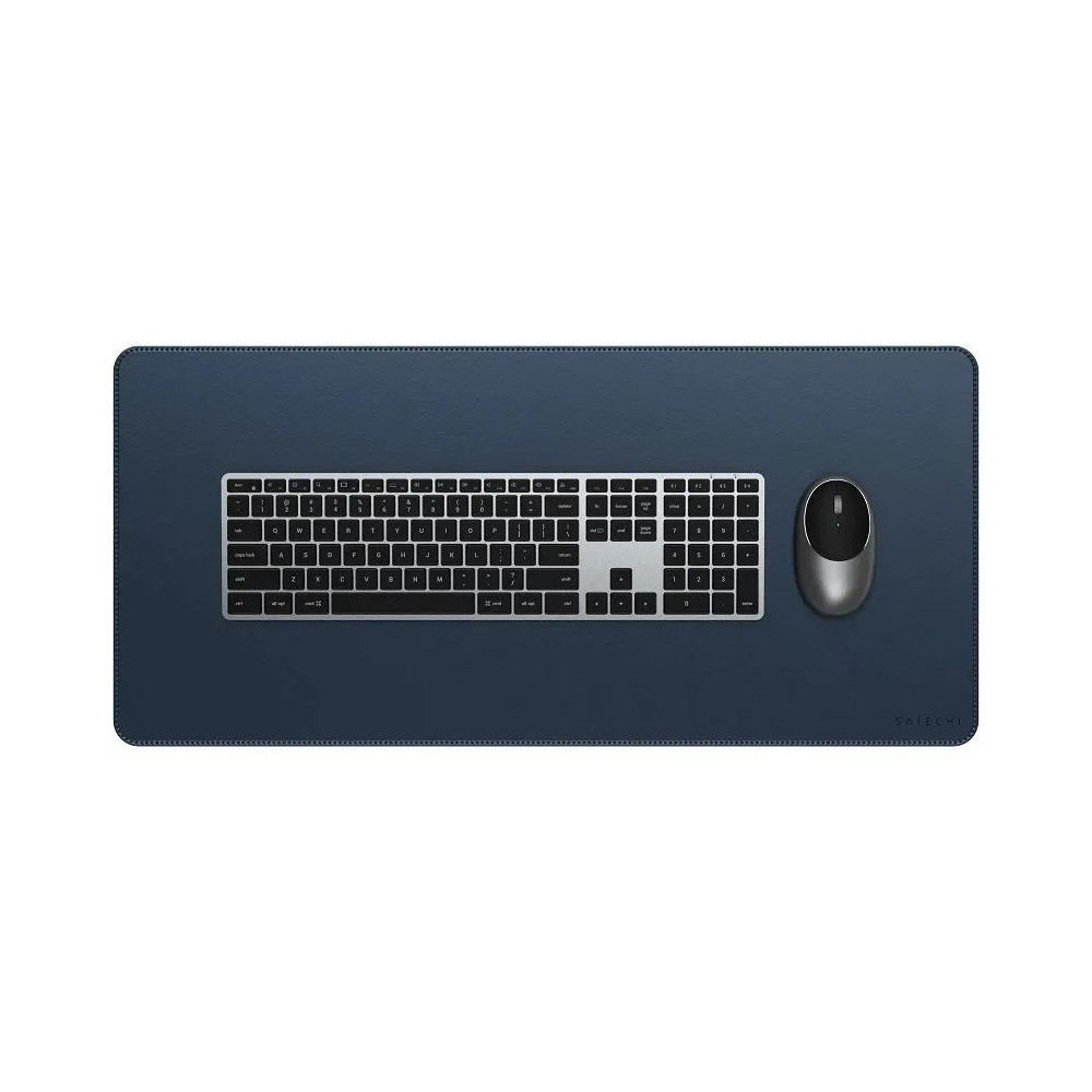 Коврик для мыши и клавиатуры Satechi Vegan-Leather Premium Desk Mat (синий)