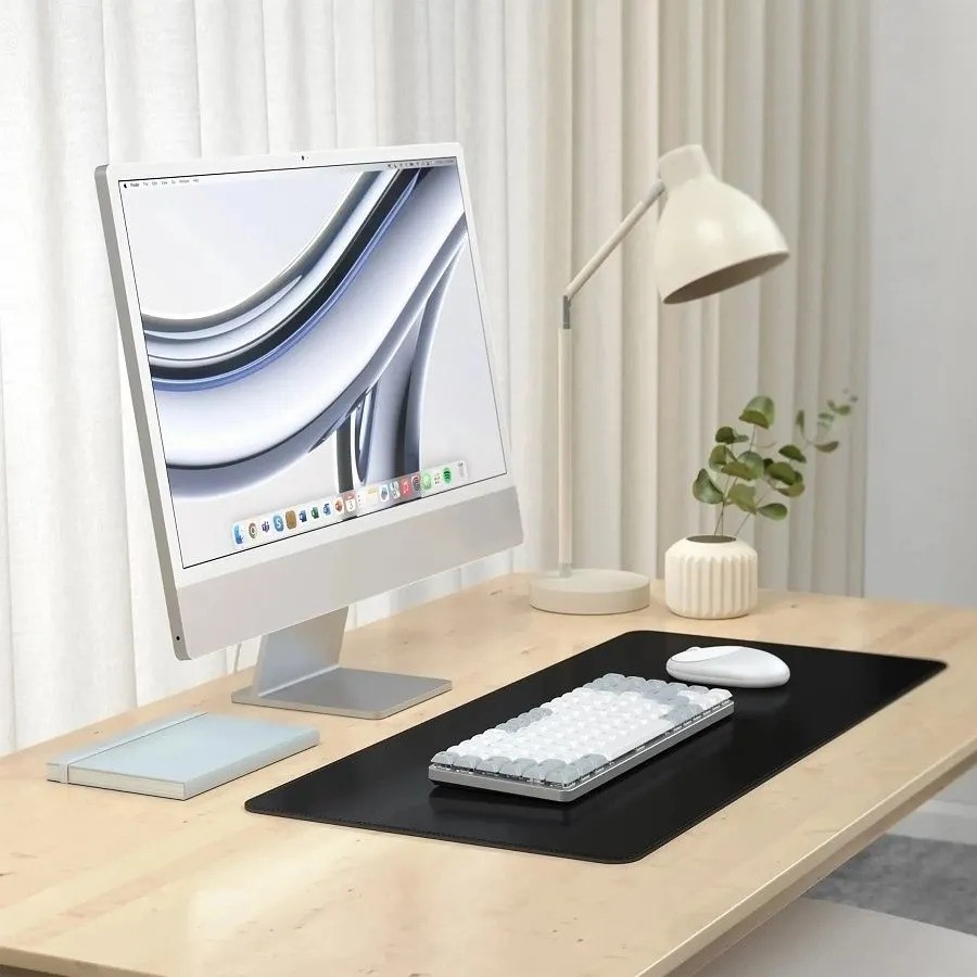 Коврик для мыши и клавиатуры Satechi Vegan-Leather Premium Desk Mat (черный)