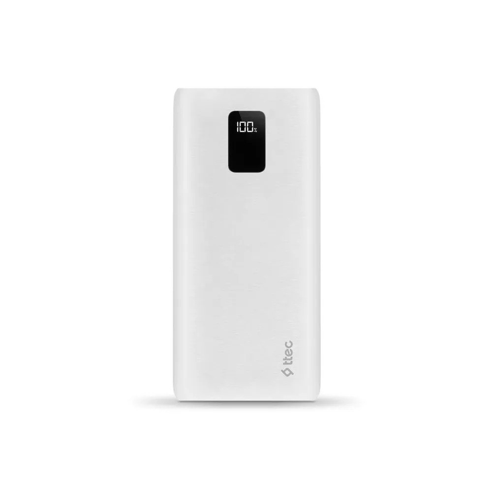 Внешний аккумулятор TTEC PowerSlim Trio LCD 20000 mAh (белый)