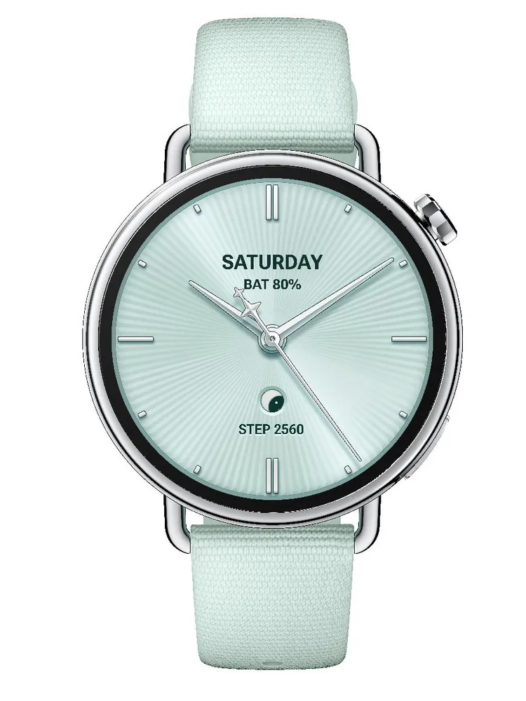 Умные часы Xiaomi Watch S4 Fluororubber Strap (41 мм, мятный)