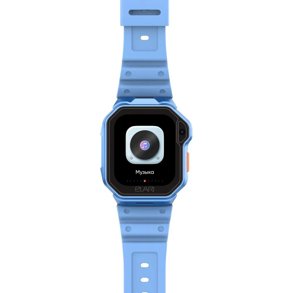 Детские умные часы Elari KidPhone Techno 4G (голубой)