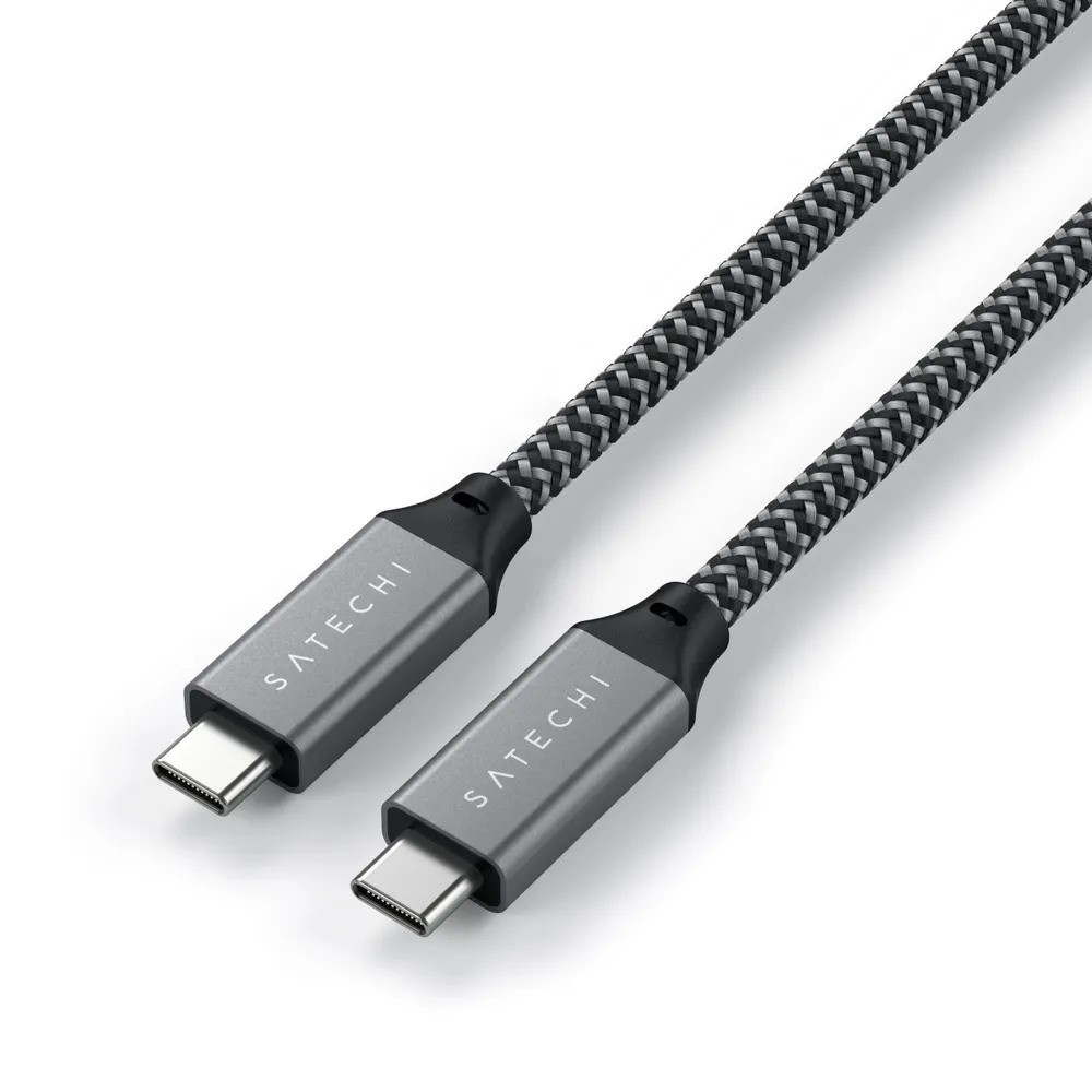 Кабель Satechi USB4 C to C (25см, серый)