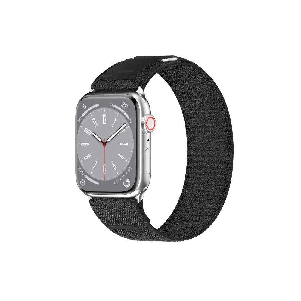 Ремешок для часов SwitchEasy SAW341161BK23 Flex Woven Nylon Watch Loop (для Apple Watch 38/40/41mm, черный)