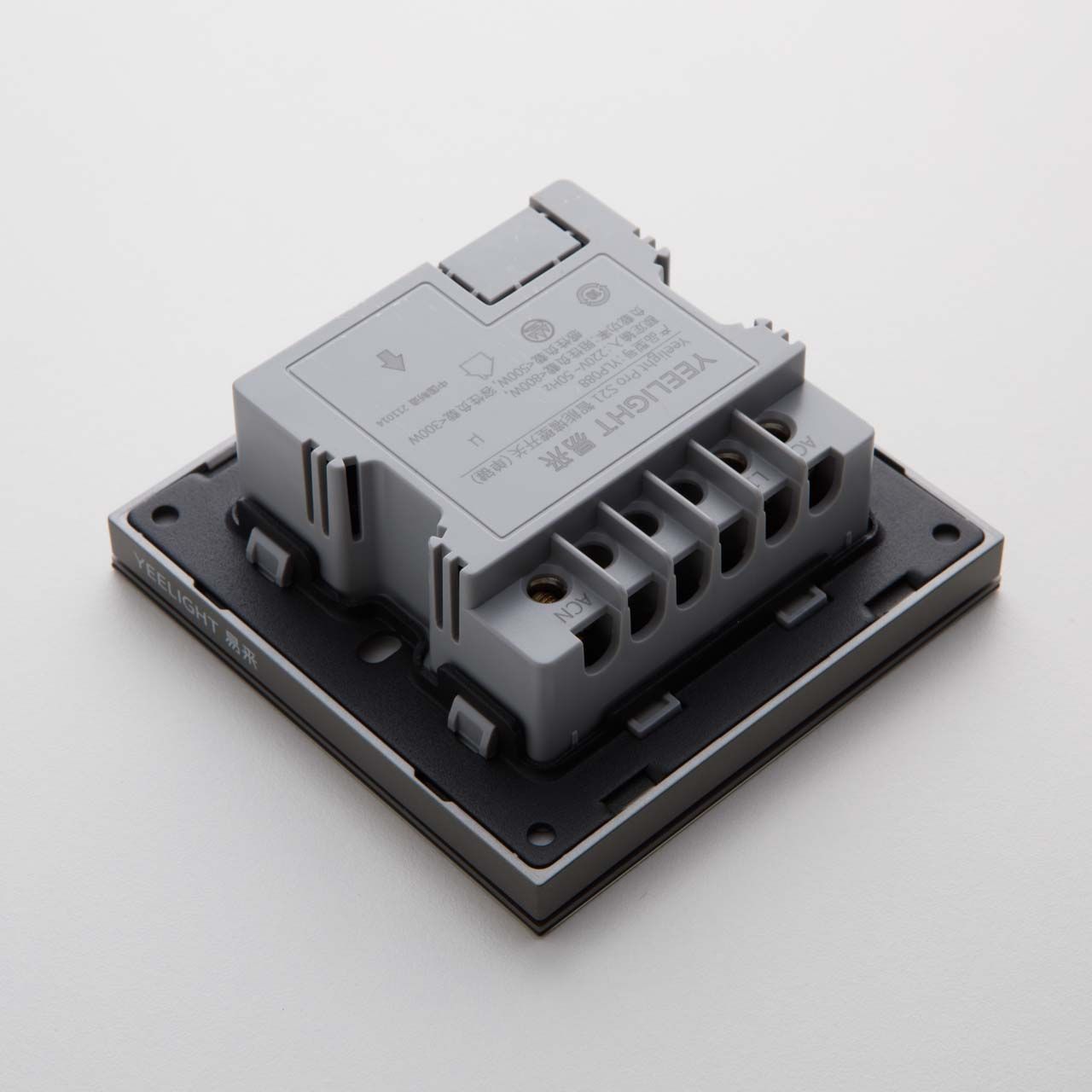 Выключатель Yeelight Pro S21 (N L, проводной, 1 клавиша, серый)