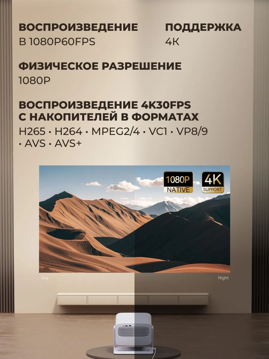 Проектор Wanbo Projector Vali 1 (белый)