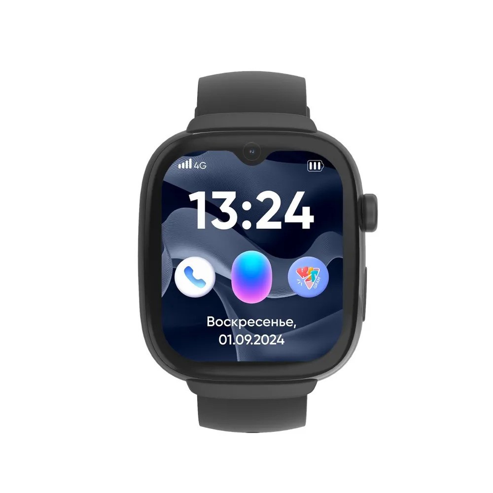 Детские умные часы Elari KidGram Watch 4G (черный)