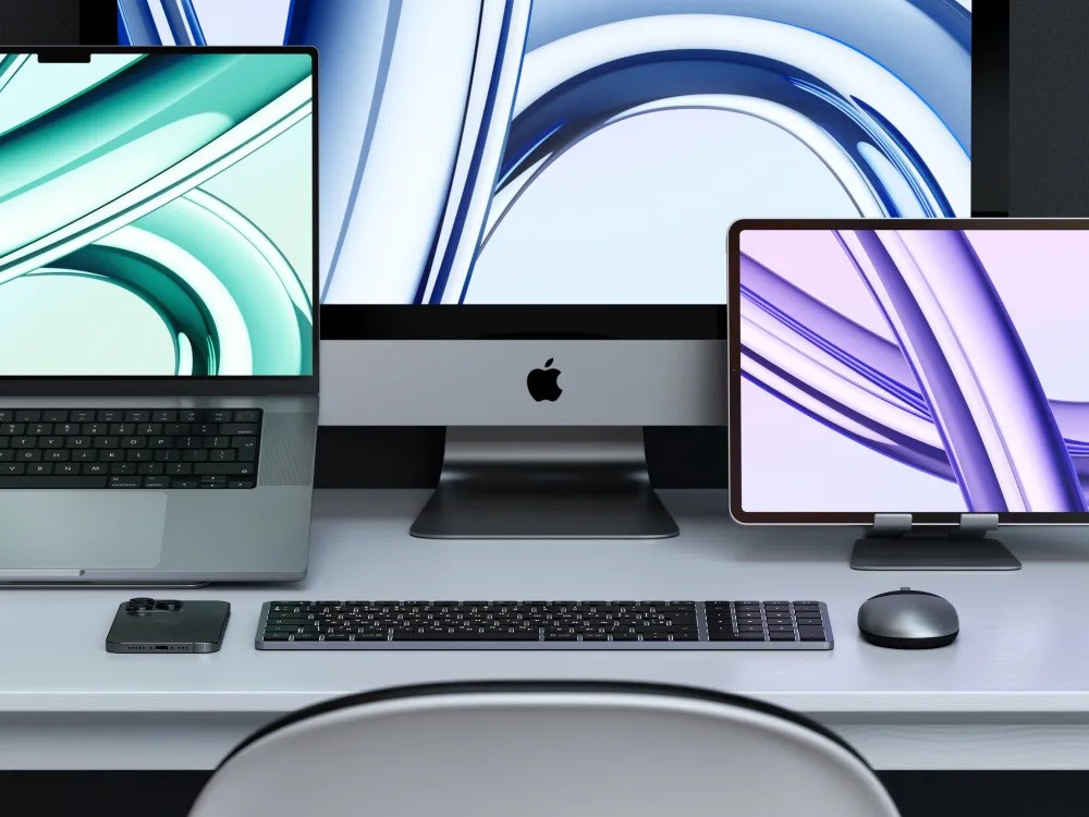 Беспроводная клавиатура Satechi Slim X2 (русская раскладка, серый)