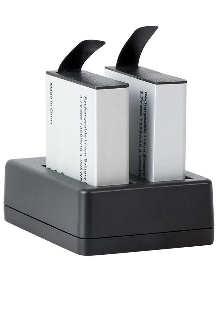 Аккумуляторные батареи для экшн-камеры AKASO Brave 4 Pro/V50X (2x1350 мАч)