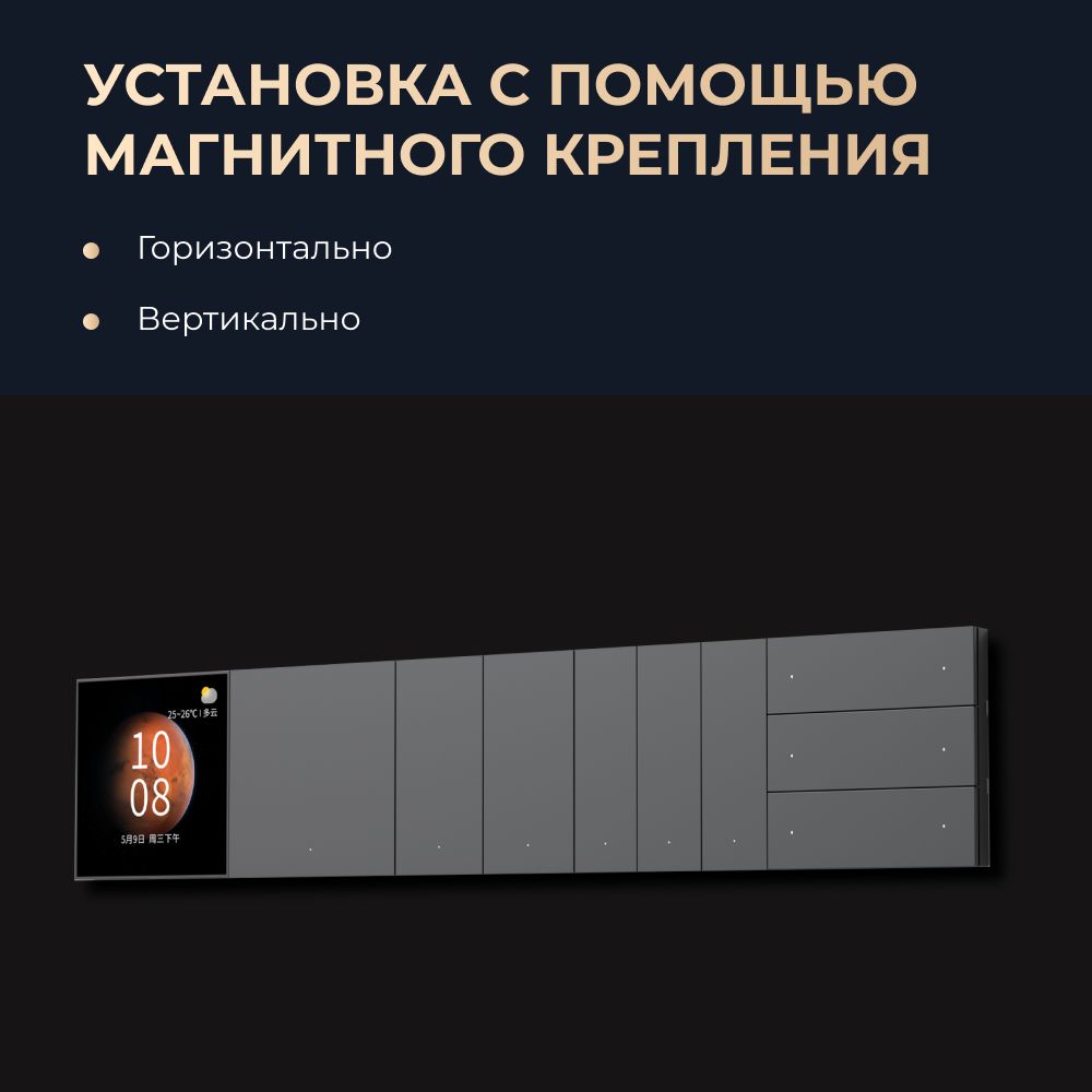 Выключатель Yeelight Pro E20 (беспроводной, 6 клавиш, белый)
