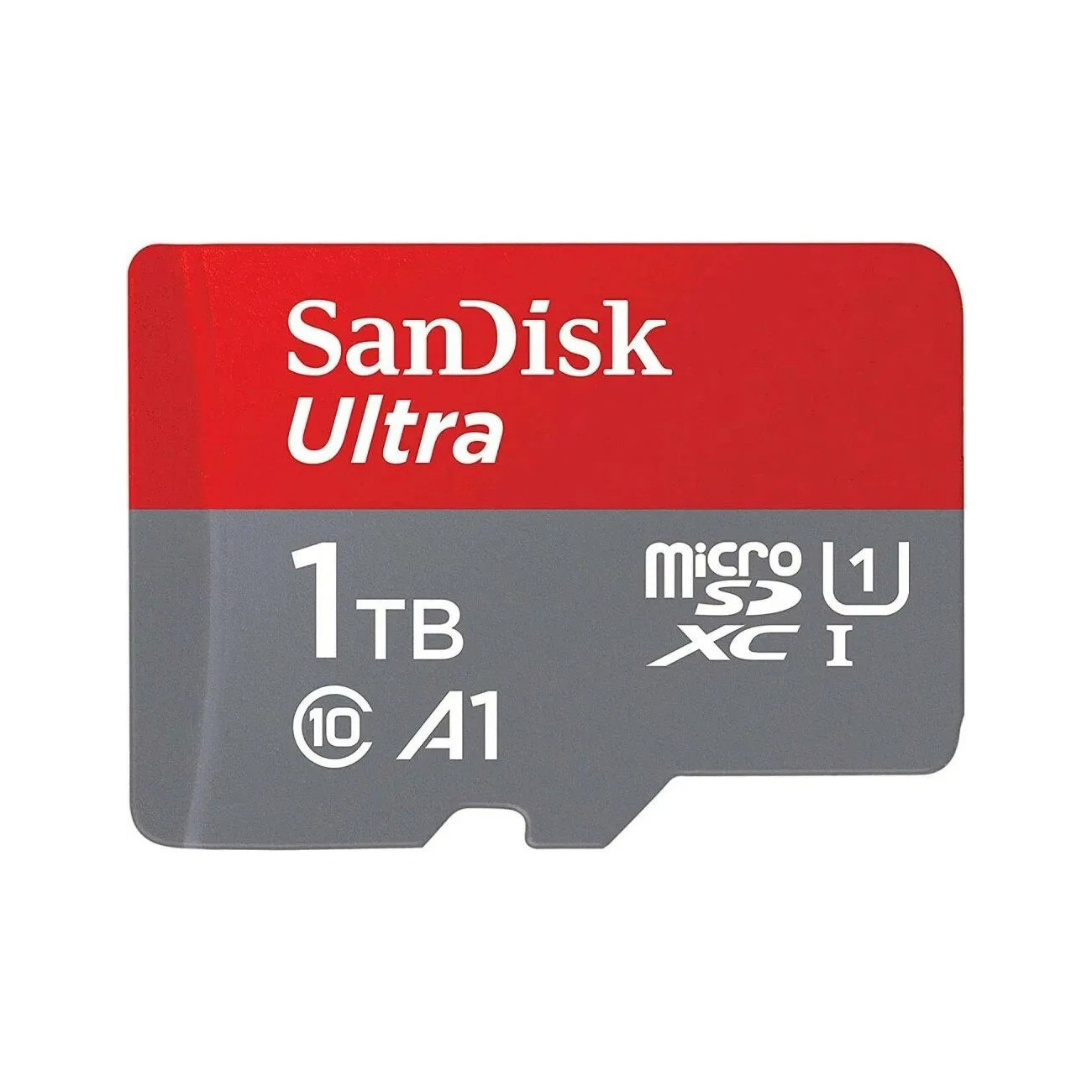 Карта памяти SanDisk Ultra microSDXC UHS-I (1 ТБ, красный/серый)