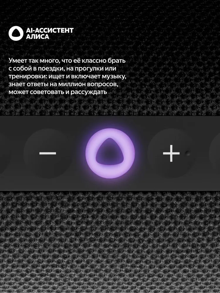 Умная колонка Яндекс Станция Стрит (с Алисой, черный)