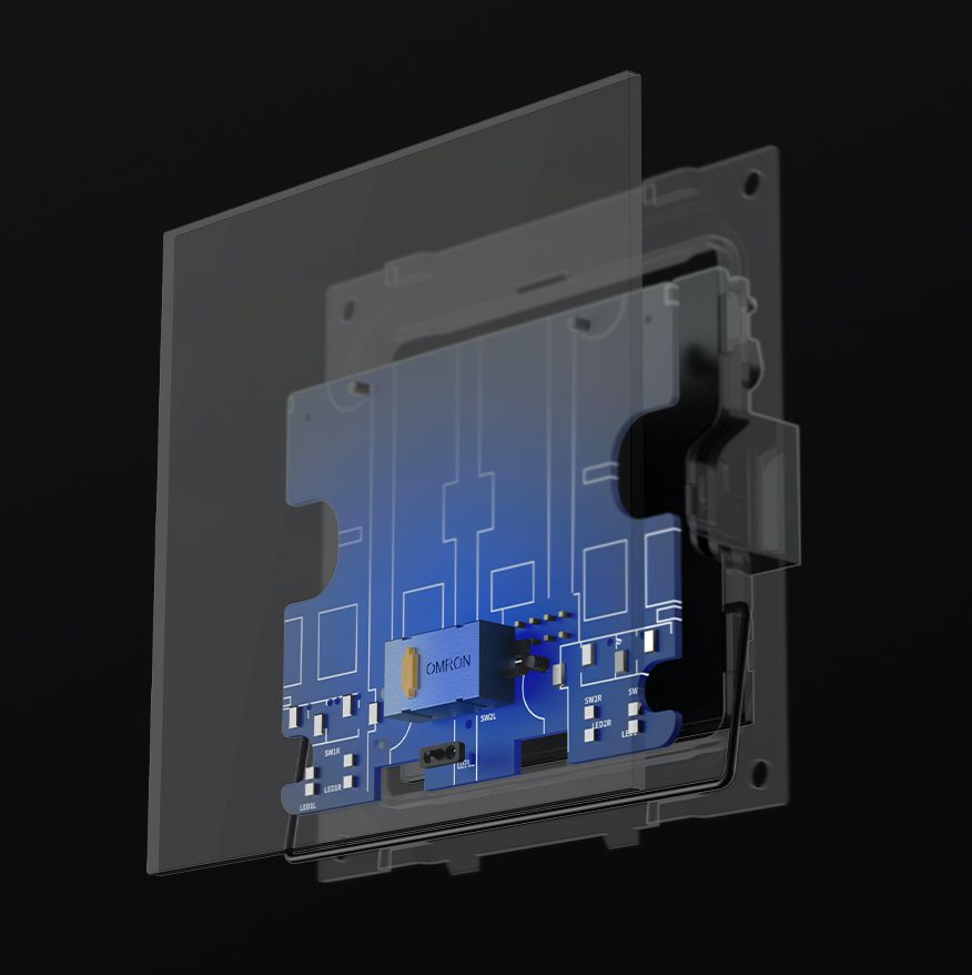 Выключатель Yeelight Pro E20 (проводной, 1 клавиша, белый)