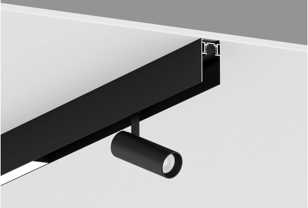 Магнитный шинотрек Yeelight Pro E20 Recessed Magnetic surface mounted Track YP00722 (накладной/подвесной, 150 см, черный)