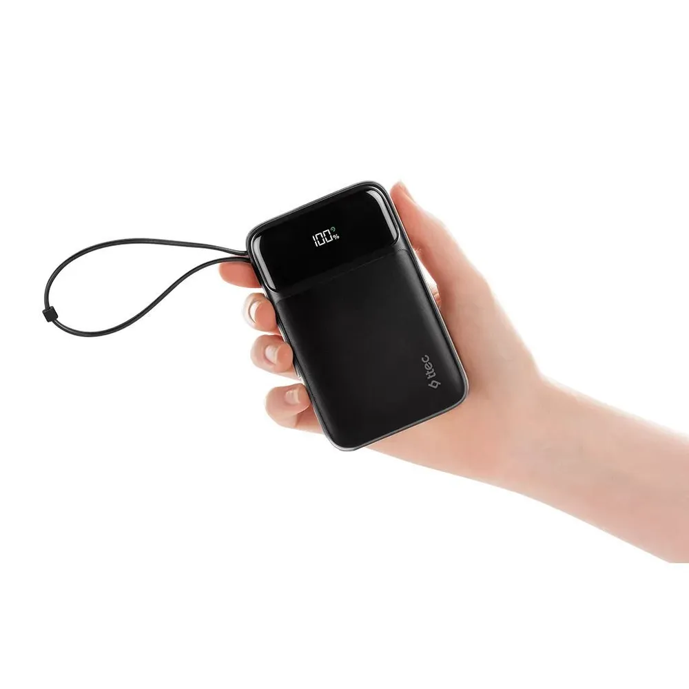 Внешний аккумулятор TTEC ReCharger Pro LCD 10000 mAh (черный)
