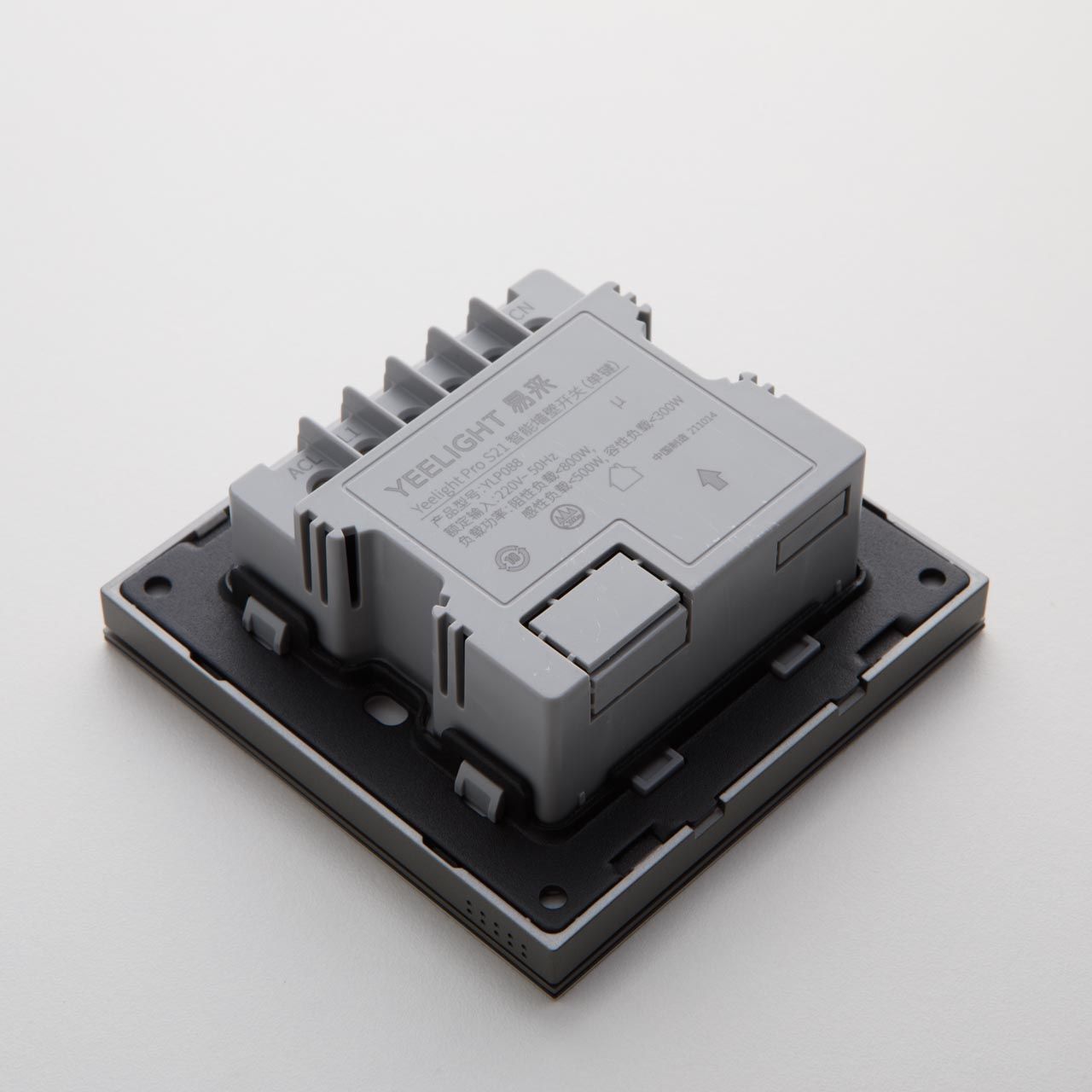 Выключатель Yeelight Pro S21 (N L, проводной, 1 клавиша, серый)