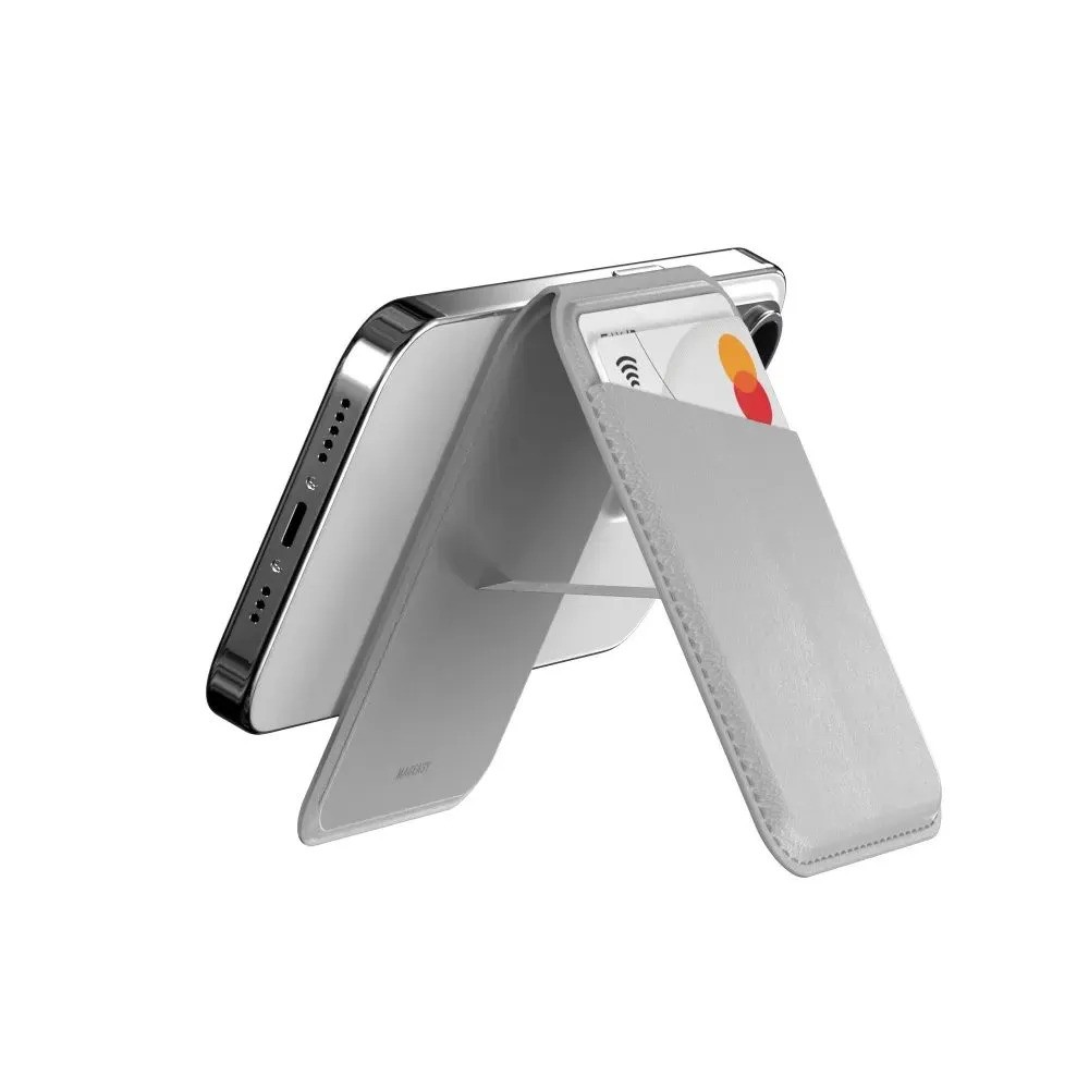 Кошелек-подставка для телефона SwitchEasy SNAP Stand Wallet (для Apple iPhone, серый)