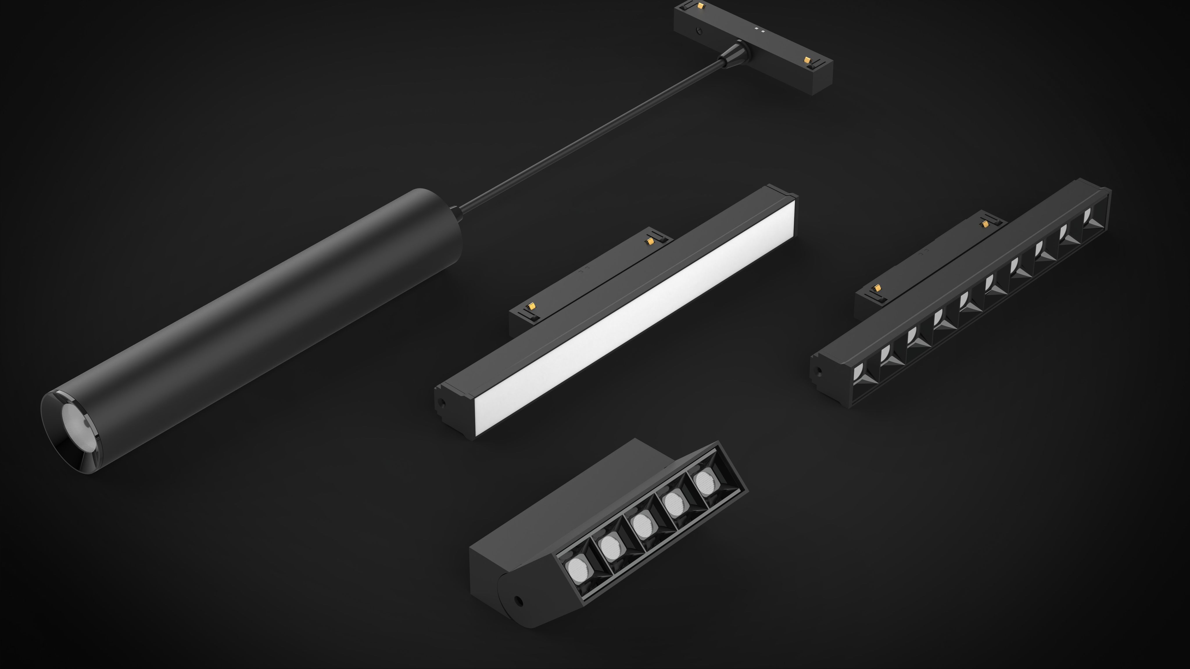 Трековый светильник Yeelight Pro S21+ Recessed Magnetic Grille Light (магнитный, 10 спотов в контуре, черный)