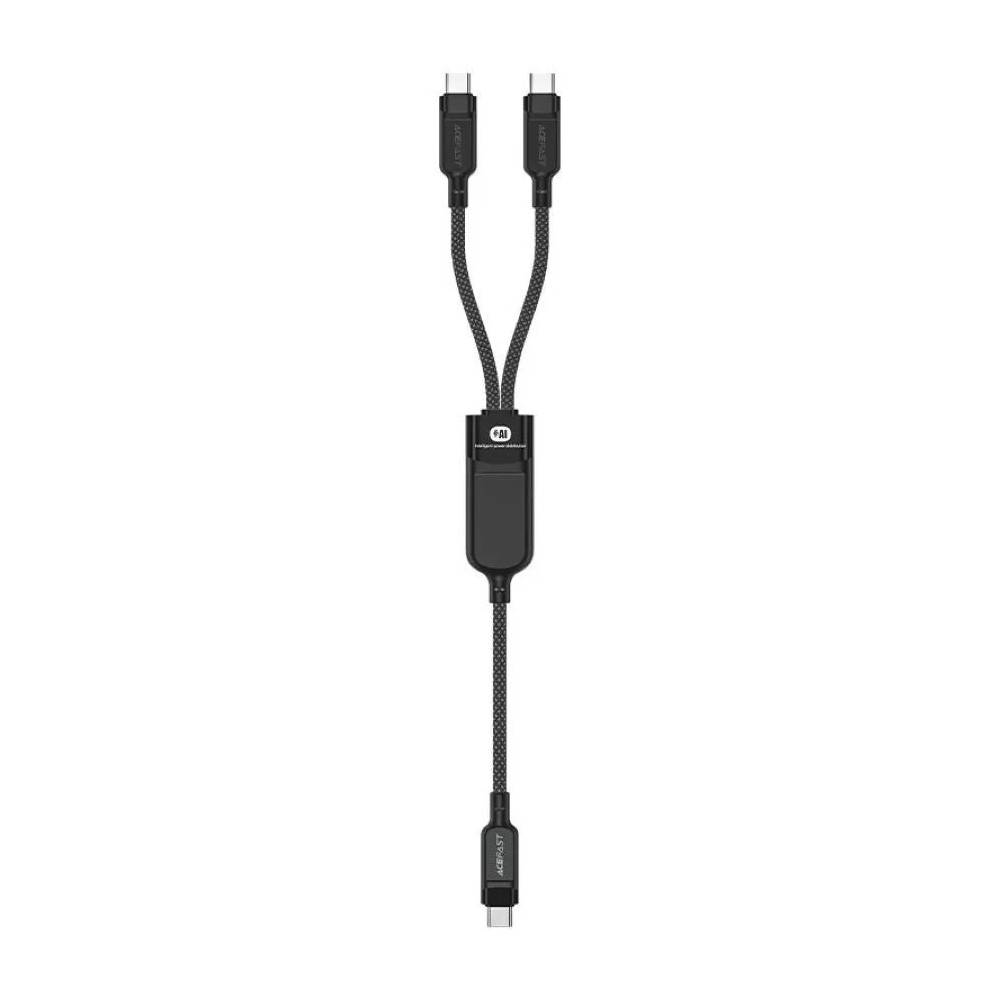 Кабель ACEFAST C5-11 USB-C на 2xUSB-C 100W (черный)