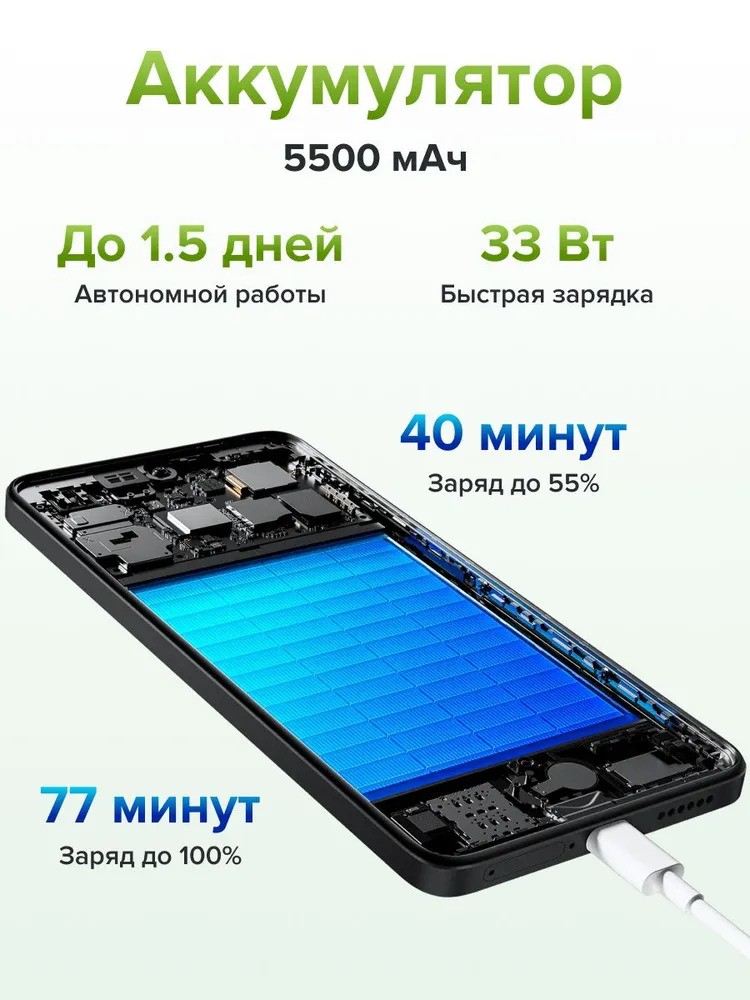 Смартфон Xiaomi Redmi Note 14 8/256 (черный)