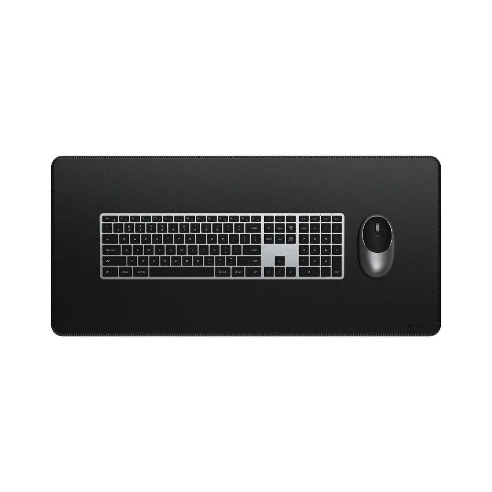 Коврик для мыши и клавиатуры Satechi Vegan-Leather Premium Desk Mat (черный)