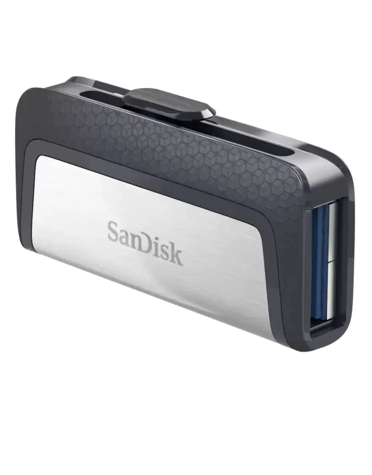Флеш-накопитель SanDisk Ultra Dual Drive (128 ГБ, серебристый)