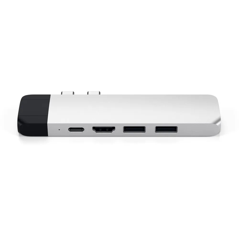 USB-хаб Satechi Aluminum Pro Hub with Ethernet & 4K HDMI (серебристый)