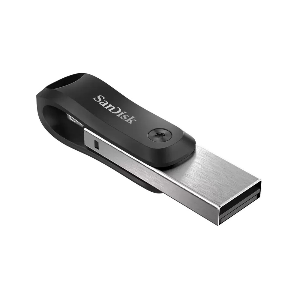 Флеш-накопитель SanDisk iXpand Go (128 ГБ, черный)