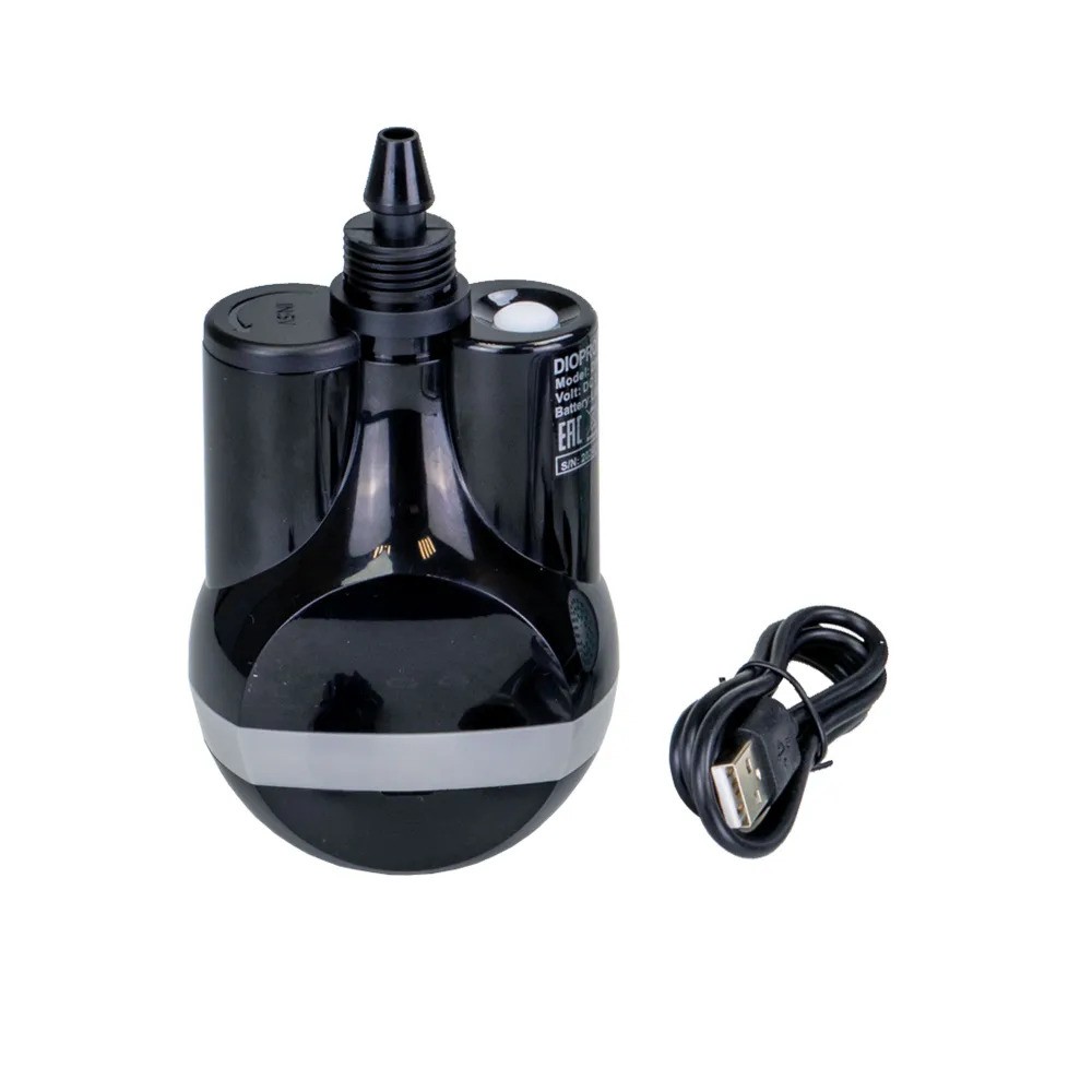 Портативный душ DIOPRO со встроенной батареей и насосом (черный)