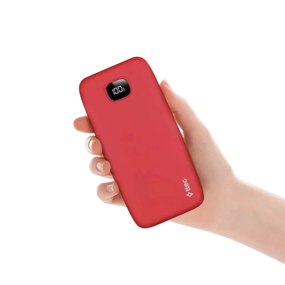 Внешний аккумулятор TTEC ChargeUp Pro LCD 20000 mAh (красный)