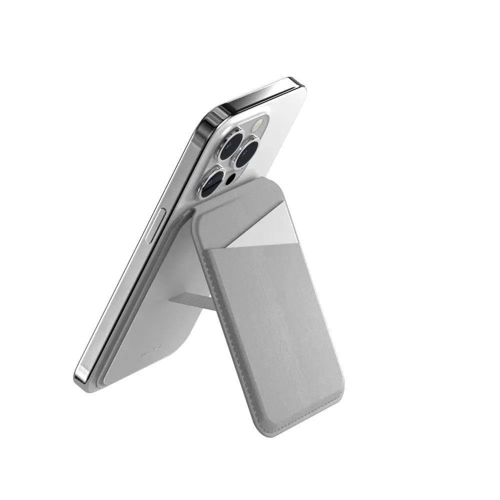 Кошелек-подставка для телефона SwitchEasy SNAP Stand Wallet (для Apple iPhone, серый)