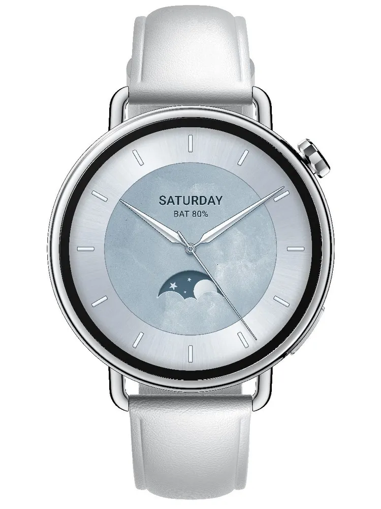 Умные часы Xiaomi Watch S4 Leather Strap (41 мм, белый)