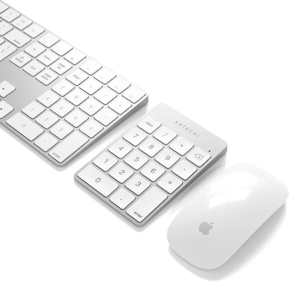 Беспроводная клавиатура Satechi Aluminum Slim Keypad Numpad (серебристый)