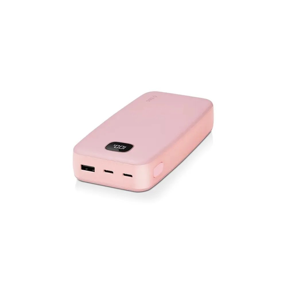 Внешний аккумулятор TTEC ChargeUp LCD 20000 mAh (розовый)