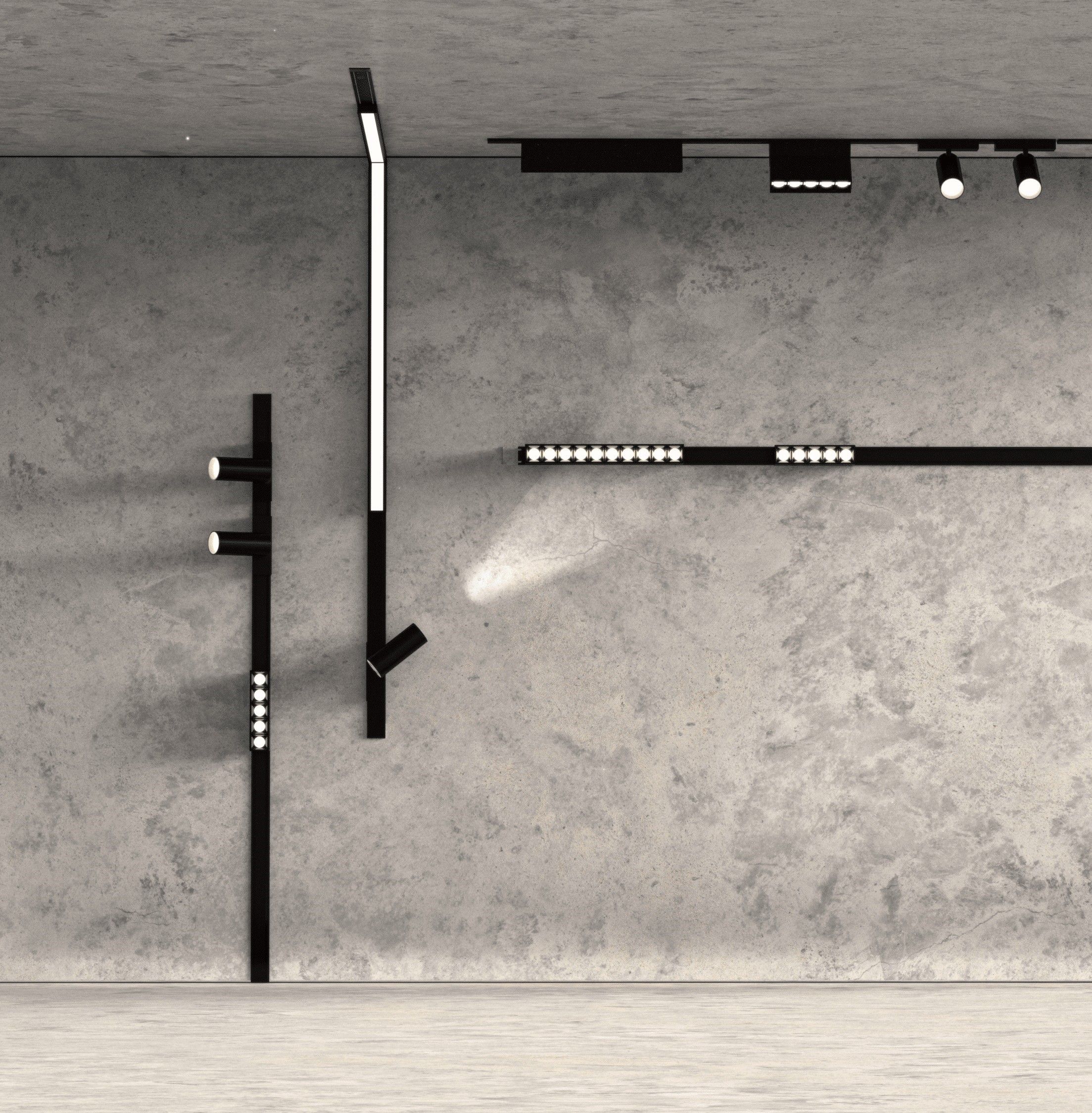 Магнитный шинотрек Yeelight Pro P20 Surface mounted magnetic track (ультратонкий, накладной, 150 см, черный)