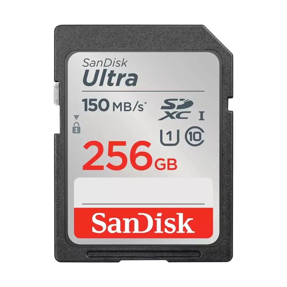 Карта памяти SanDisk Ultra microSDXC UHS-I (256 ГБ, черный)
